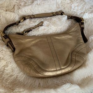Coach limited edition gold mini shoulder bag